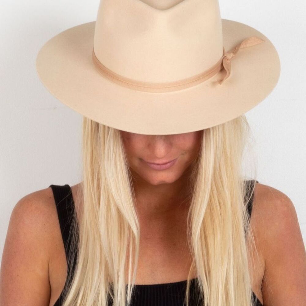 Lack of Color Zulu Fedora Hat Ivory Unisex S Cowgirl Western Chic Boots Boho